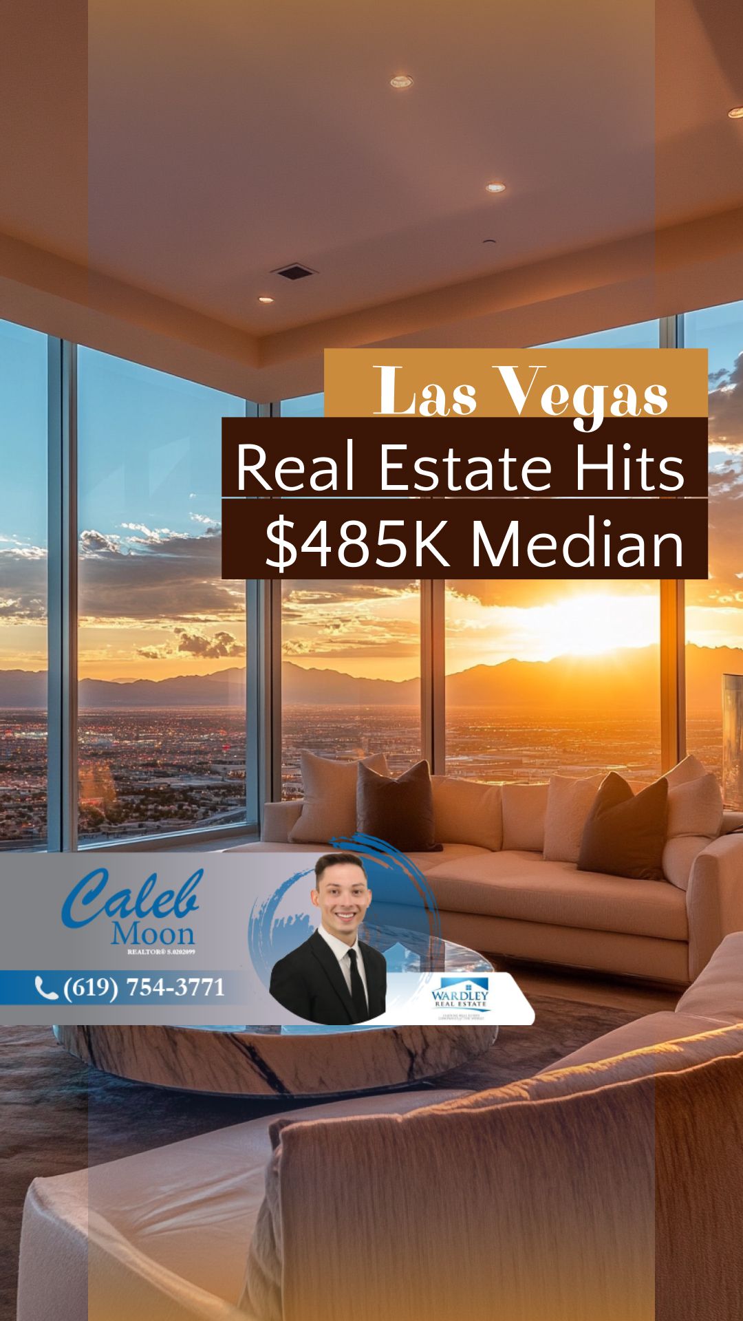 Las Vegas Real Estate Hits $485K Median | Got More Questions? Call or Text Me Wardley Real Estate Lic#S.0202099